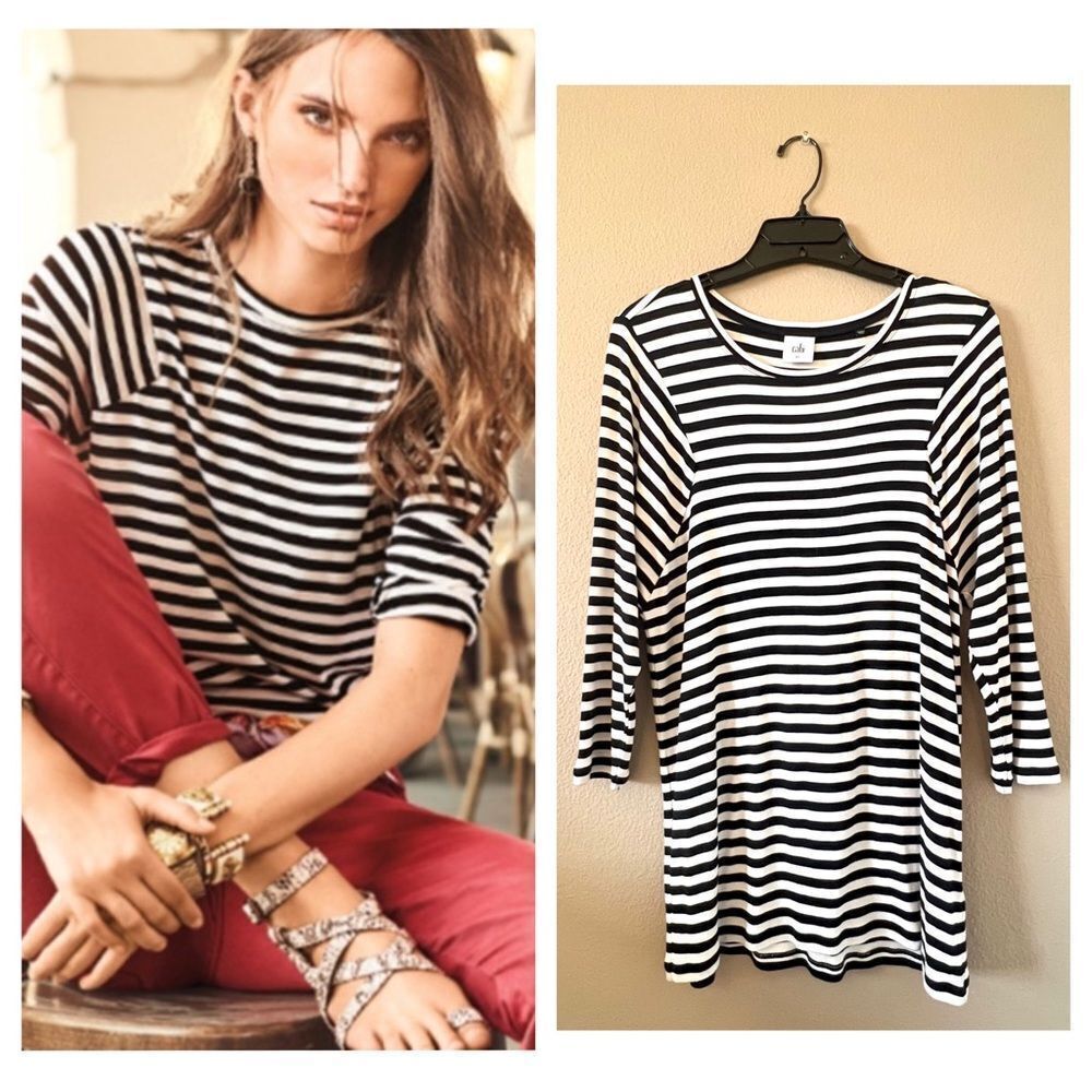 Cabi Striped Bistro Soft Tee